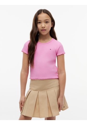 Camiseta Essential Para Niña Acanalada Con Volantes Tommy Hilfiger Tommy Hilfiger
