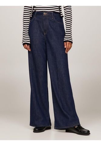 Jeans De Talle Alto Con Pernera Ancha Mujer Azul Tommy Hilfiger Tommy Hilfiger