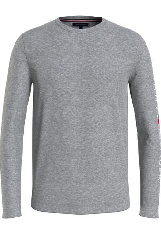 Camiseta De Manga Larga Con Corte Slim Gris Tommy Hilfiger Tommy Hilfiger