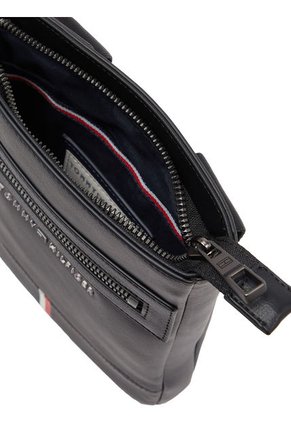 Bolso Bolso Pequeño Pequeño Con Logo Metálico Hombre Negro Tommy Hilfiger