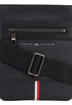 Bolso Bolso Pequeño Pequeño Con Logo Metálico Hombre Negro Tommy Hilfiger