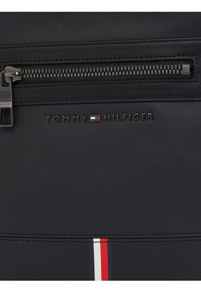 Bolso Bolso Pequeño Pequeño Con Logo Metálico Hombre Negro Tommy Hilfiger