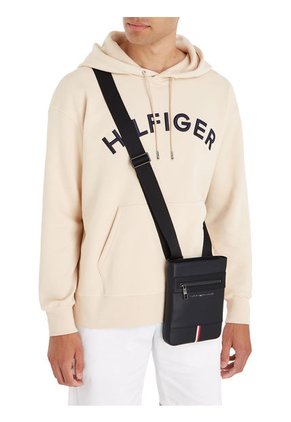 Bolso Bolso Pequeño Pequeño Con Logo Metálico Hombre Negro Tommy Hilfiger