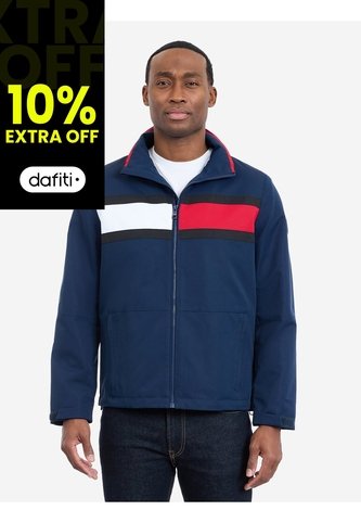 Chaqueta Azul Glenville Hipster Con Diseño Color Block Tommy Hilfiger Tommy Hilfiger