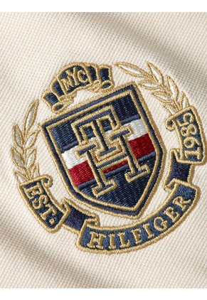 Polo Icons De Corte Slim Con Escudo Hombre Blanco Tommy Hilfiger