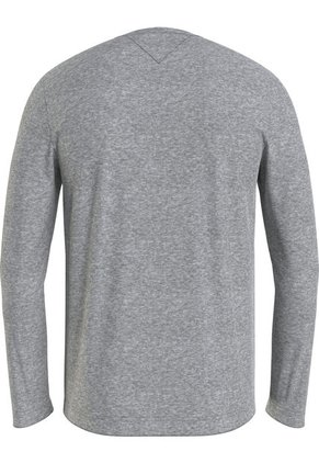 Camiseta De Manga Larga Con Corte Slim Gris Tommy Hilfiger