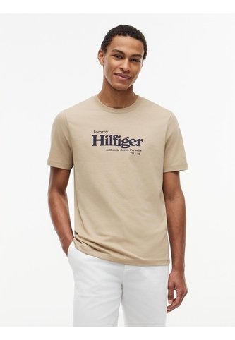 Camiseta Khaki De Punto Con Logo Gráfico Tommy Hilfiger Tommy Hilfiger