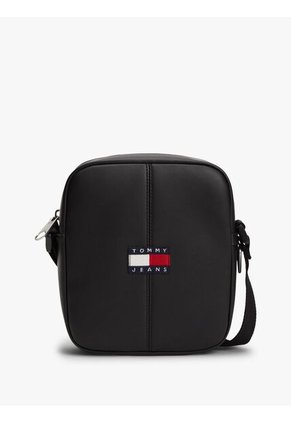 Bolso Negro Mensajero Reporter Essential Con Logo Tommy Hilfiger