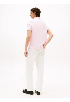 Polo Rosa De Corte Regular Tommy Hilfiger