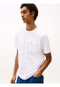Camiseta Blanca De Cuello Redondo Con Bolsillo Tommy Hilfiger de Tommy Hilfiger