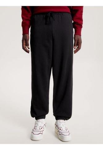 Pantalónes Con Insignia Sólida Hombre Negro Tommy Jeans Tommy Hilfiger