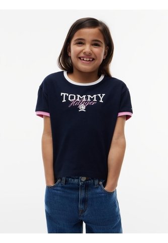 Camiseta Manga Para Niña Corta Con Logo Gráfico Tommy Hilfiger Tommy Hilfiger