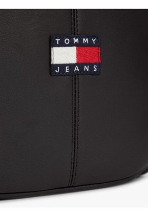 Bolso Negro Mensajero Reporter Essential Con Logo Tommy Hilfiger