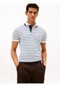 Polo Blanco De Corte Regular Con Logo Gráfico Tommy Hilfiger de Tommy Hilfiger