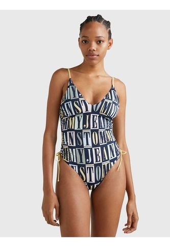 Traje De Baño Estampado De Escote Pronunciado Mujer  Tommy Hilfiger Tommy Hilfiger