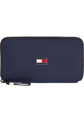Cartera Grande Con Cierre Azul Tommy Hilfiger