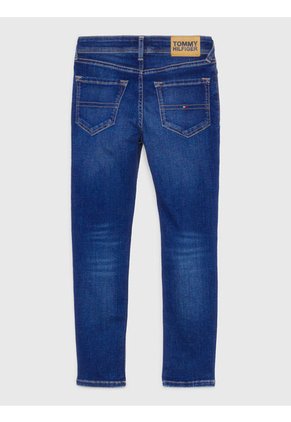 Jeans De Niño Scanton Y Ajustados Desteñidos Tommy Hilfiger