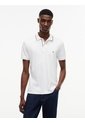 Polo Blanco De Corte Slim Con Logo Tommy Hilfiger de Tommy Hilfiger