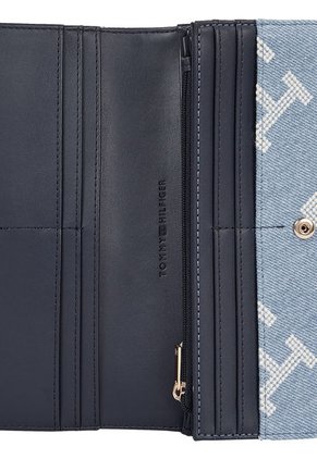 Cartera Vaquera Iconic Grande Con Monogramas Mujer Celeste Tommy Hilfiger