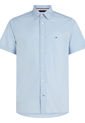 Camisa De Manga Corta Th Flex Hombre Celeste Tommy Hilfiger de Tommy Hilfiger