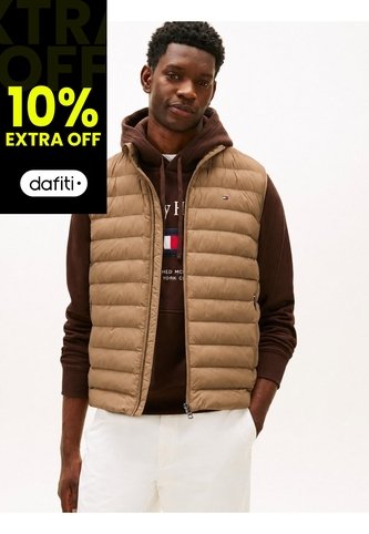 Chaleco Beige Plegable En Tejido Que Repele El Agua Tommy Hilfiger Tommy Hilfiger