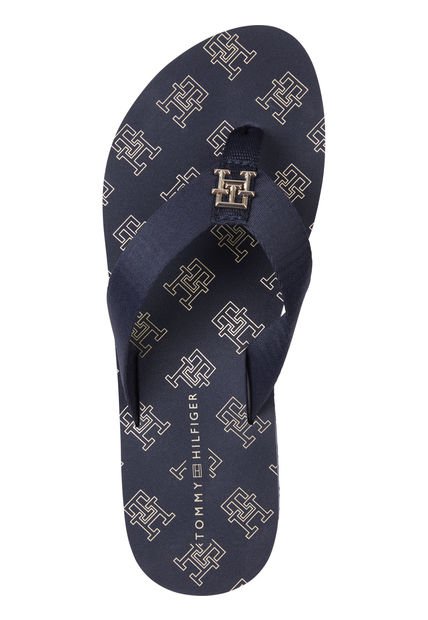 Sandalias Elevated De Textil Trenzado Mujer Azul Tommy Hilfiger