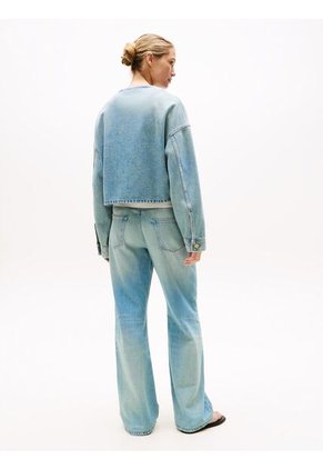 Chaqueta Celeste Denim Corta Oversize Tommy Hilfiger