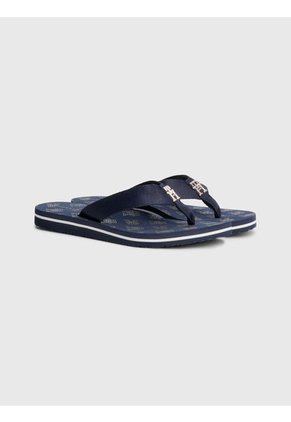 Sandalias Elevated De Textil Trenzado Mujer Azul Tommy Hilfiger