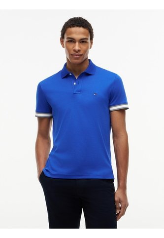 Polo Azul En Algodón Fluido De Corte Slim Tommy Hilfiger Tommy Hilfiger