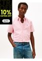 Camisa Roja Heritage De Manga Corta Tommy Hilfiger de Tommy Hilfiger