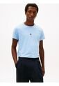 Camiseta Celeste Con Logo Bordado Tommy Hilfiger de Tommy Hilfiger