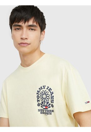 Camiseta De Corte Amplio Con Logo Homegrown Hombre Amarillo Tommy Jeans