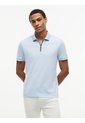Polo Celeste En Algodón Fluido De Corte Regular Tommy Hilfiger de Tommy Hilfiger