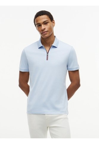 Polo Celeste En Algodón Fluido De Corte Regular Tommy Hilfiger Tommy Hilfiger