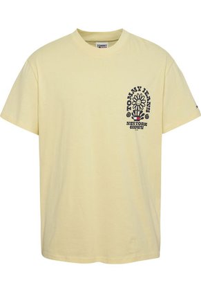 Camiseta De Corte Amplio Con Logo Homegrown Hombre Amarillo Tommy Jeans
