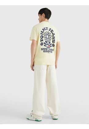 Camiseta De Corte Amplio Con Logo Homegrown Hombre Amarillo Tommy Jeans
