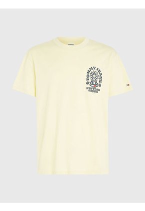 Camiseta De Corte Amplio Con Logo Homegrown Hombre Amarillo Tommy Jeans