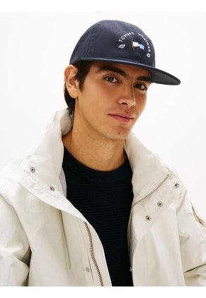 Gorra Azul De Béisbol Heritage De Lona Con Logo Tommy Hilfiger