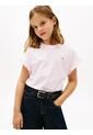 Camiseta Rosa Essential Con Ribetes De Volantes Tommy Hilfiger de Tommy Hilfiger