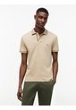 Polo Khaki De Corte Slim Con Logo Tommy Hilfiger de Tommy Hilfiger