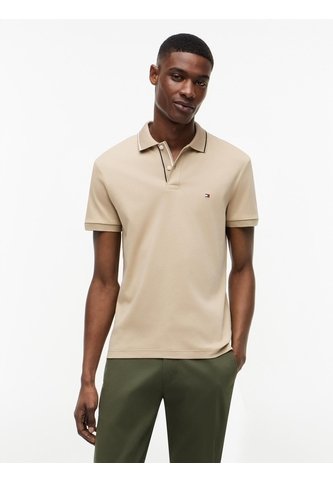 Polo Khaki De Corte Slim Con Logo Tommy Hilfiger Tommy Hilfiger