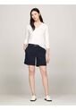 Suéter Blanco De Cuello V Con Logo Tommy Hilfiger de Tommy Hilfiger