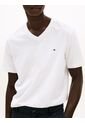 Camiseta Blanca De Cuello En V Tommy Hilfiger de Tommy Hilfiger