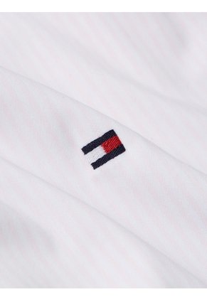 Camisa Rosa De Popelín De Corte Regular Tommy Hilfiger