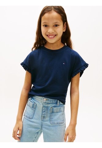 Camiseta Essential Para Niña Con Ribetes De Volantes Tommy Hilfiger Tommy Hilfiger