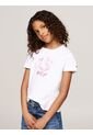 Camiseta Blanca Con Logotipo Metalizado Tommy Hilfiger de Tommy Hilfiger