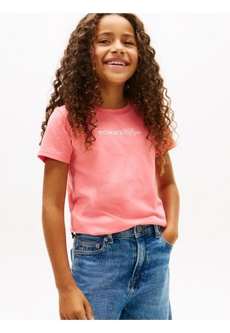 Camiseta Vintage Para Niña Slim De Punto Con Logo Tommy Hilfiger Tommy Hilfiger