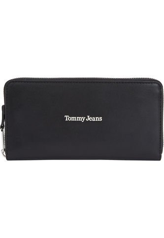 Cartera Grande Con Cremallera Y Logo Mujer Negro Tommy Hilfiger Tommy Hilfiger