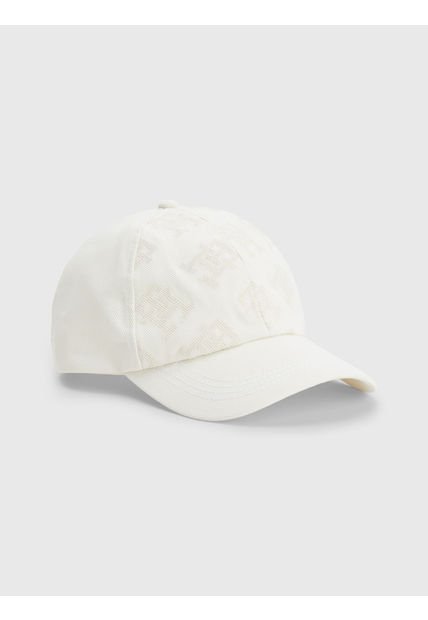 Gorra De Béisbol Iconic Th Monogram Mujer Blanco Tommy Hilfiger