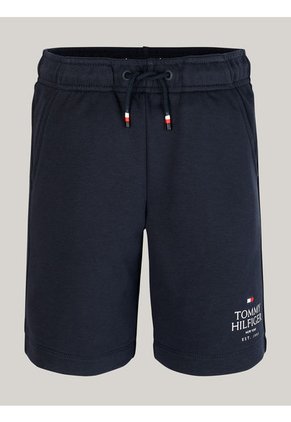 Bermudas Niño Azul Con Logo Tommy Hilfiger